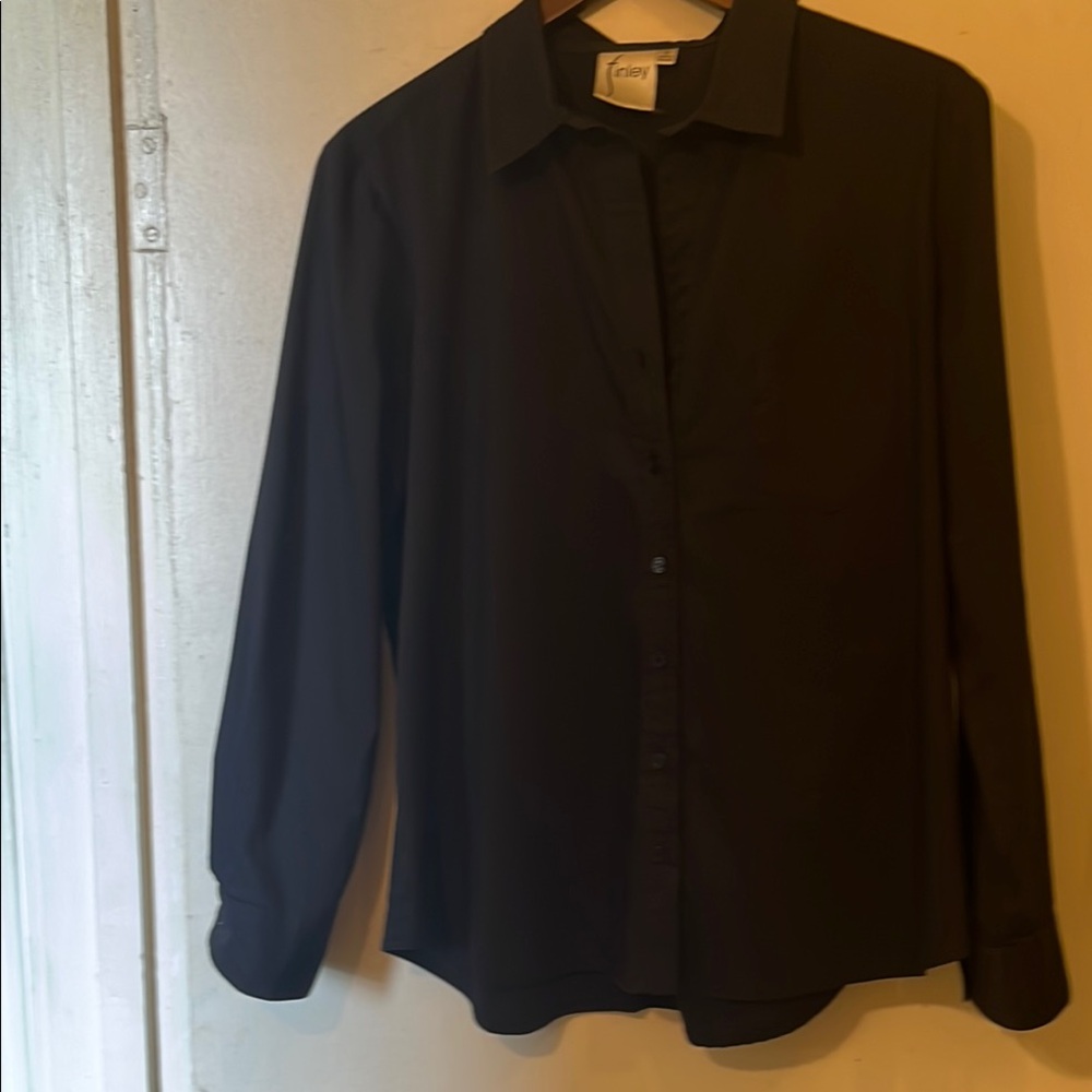 Finley Black Casual Button Down Shirt